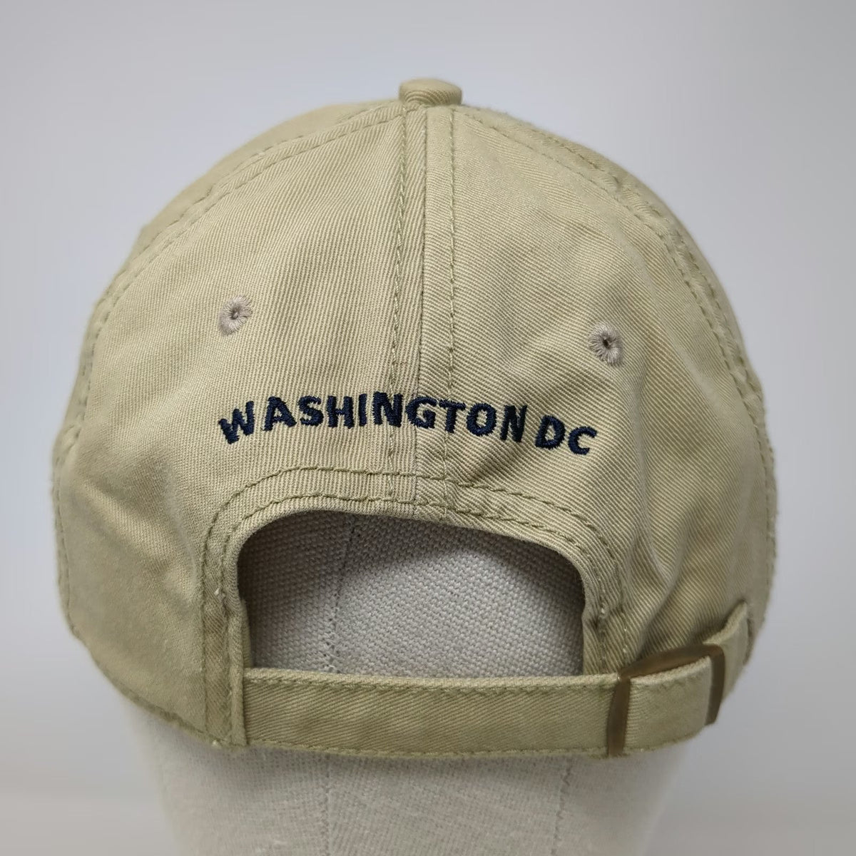 Smithsonian Baseball Cap Beige One Size Washington DC Embroidered Hat EST 1846