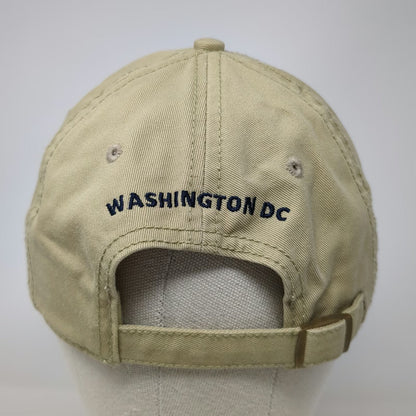 Smithsonian Baseball Cap Beige One Size Washington DC Embroidered Hat EST 1846