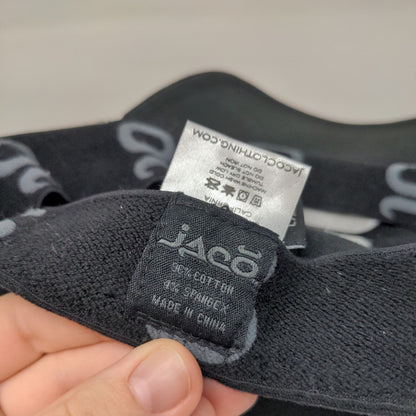 Jaco Fitted Cadet Army Cap Hat Black One Size Embroidered