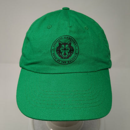 Sorrento Elementary Home Of The Wolfpack Strapback Hat Green OS Adjustable