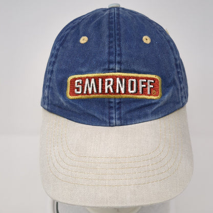 Smirnoff Strapback Hat Blue One Size Adjustable Embroidered Colorblock