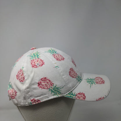 Pineapple AOP Strapback Hat Multicolor OSFM Adjustable Vent Holes