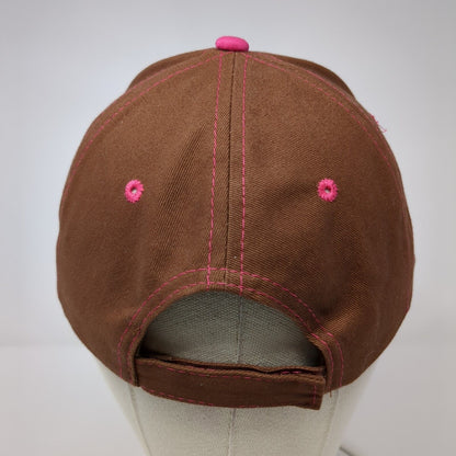 C-A-L Ranch Stores Strapback Hat Brown One Size Adjustable Embroidered Cotton