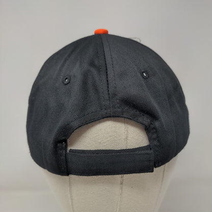 STIHL Strapback Hat Black One Size Adjustable Embroidered Vented Holes 6 Panel