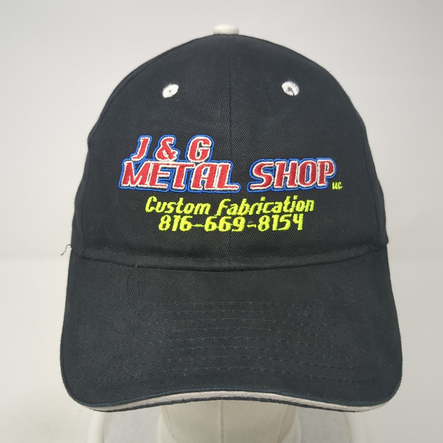 J&G Metal Shop Custom Fabrication Strapback Hat Black One Size Otto