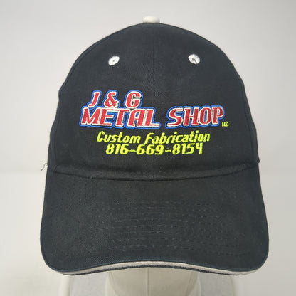 J&G Metal Shop Custom Fabrication Strapback Hat Black One Size Otto