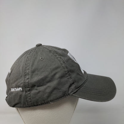Eldeco Slideback Hat Gray One Size Embroidered Live Safe Cap America