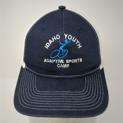 Idaho Youth Adaptive Sports Camp Trucker Hat Blue One Size Mesh Back