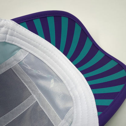 Brooks Fleet Feet Boise Greenbelt Relays 5 Panel Hat Purple Blue One Size Run