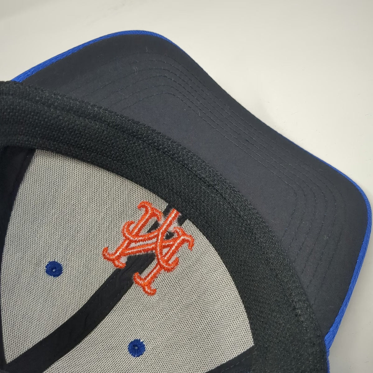 New York Mets MLB OC Sports Baseball Cap Blue One Size Mesh Strapback Hat Curved