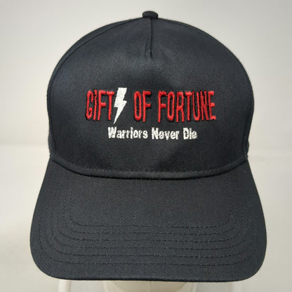 Gifts of Fortune 5 Panel Black One Size Hat Skull Headdress Snapback Warriors