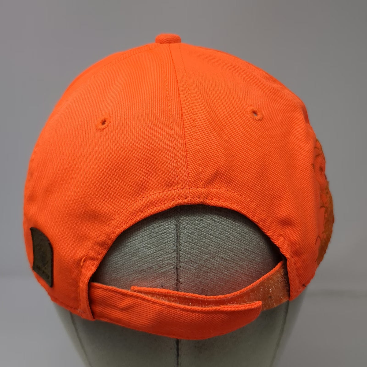 Authentic Wildlife Series Baseball Cap Orange One Size Embroidered Buck Hunt Hat