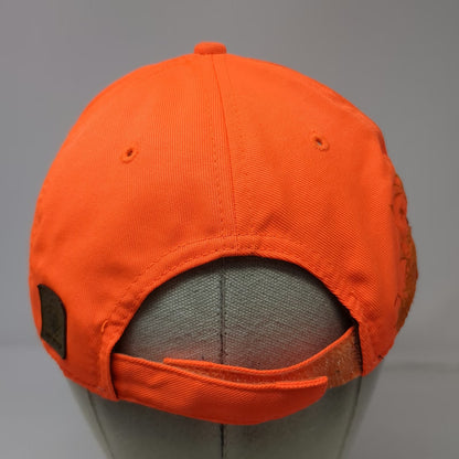 Authentic Wildlife Series Baseball Cap Orange One Size Embroidered Buck Hunt Hat