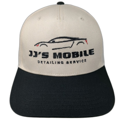 Otto 5 Panel Beige Black One Size JJ'S Mobile Detailing Service Snapback Hat