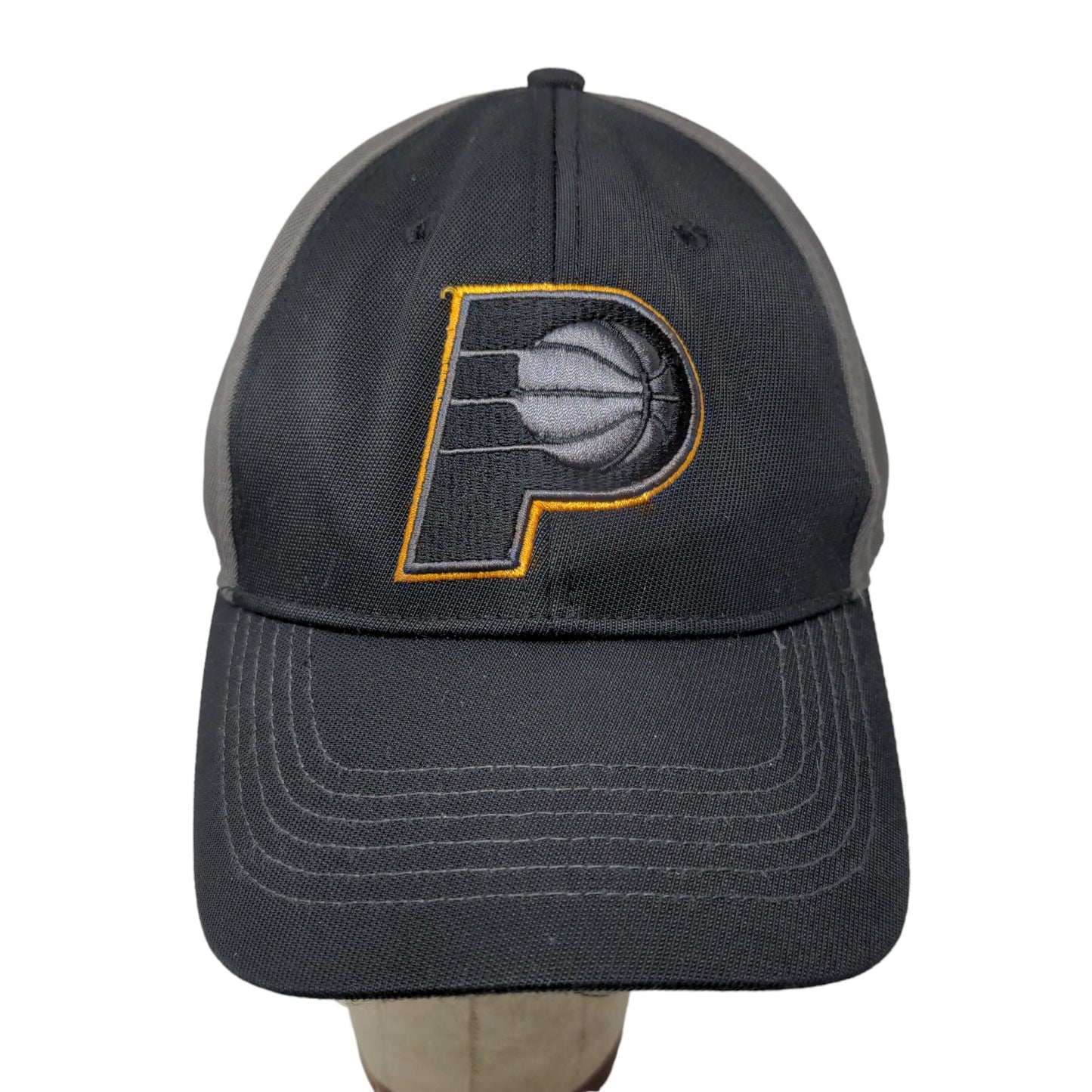 Fan Favorite Men's Strapback Hat Black Gray Size OSFA Embroidered Indiana Pacers