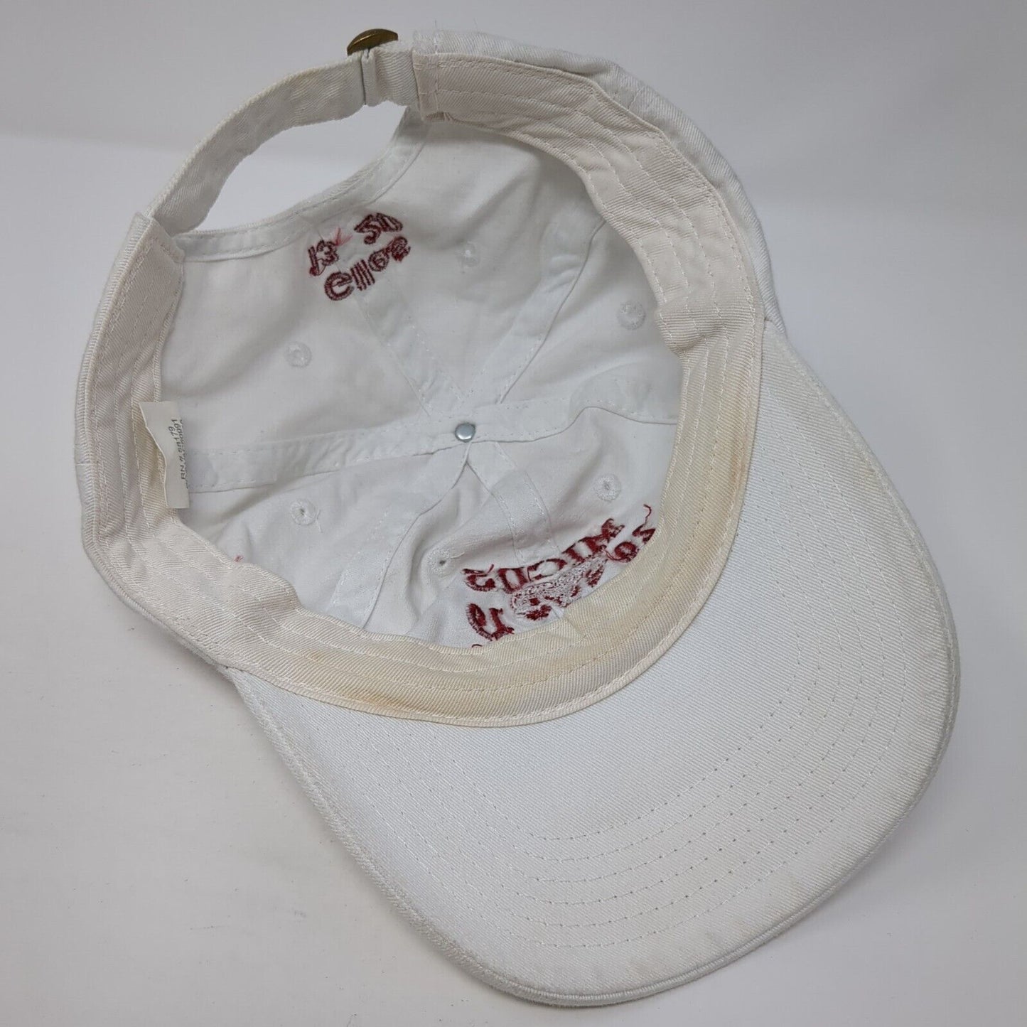 Micds 2019 Lacrosse State Champs Slideback Hat White OS Adjustable Embroidered