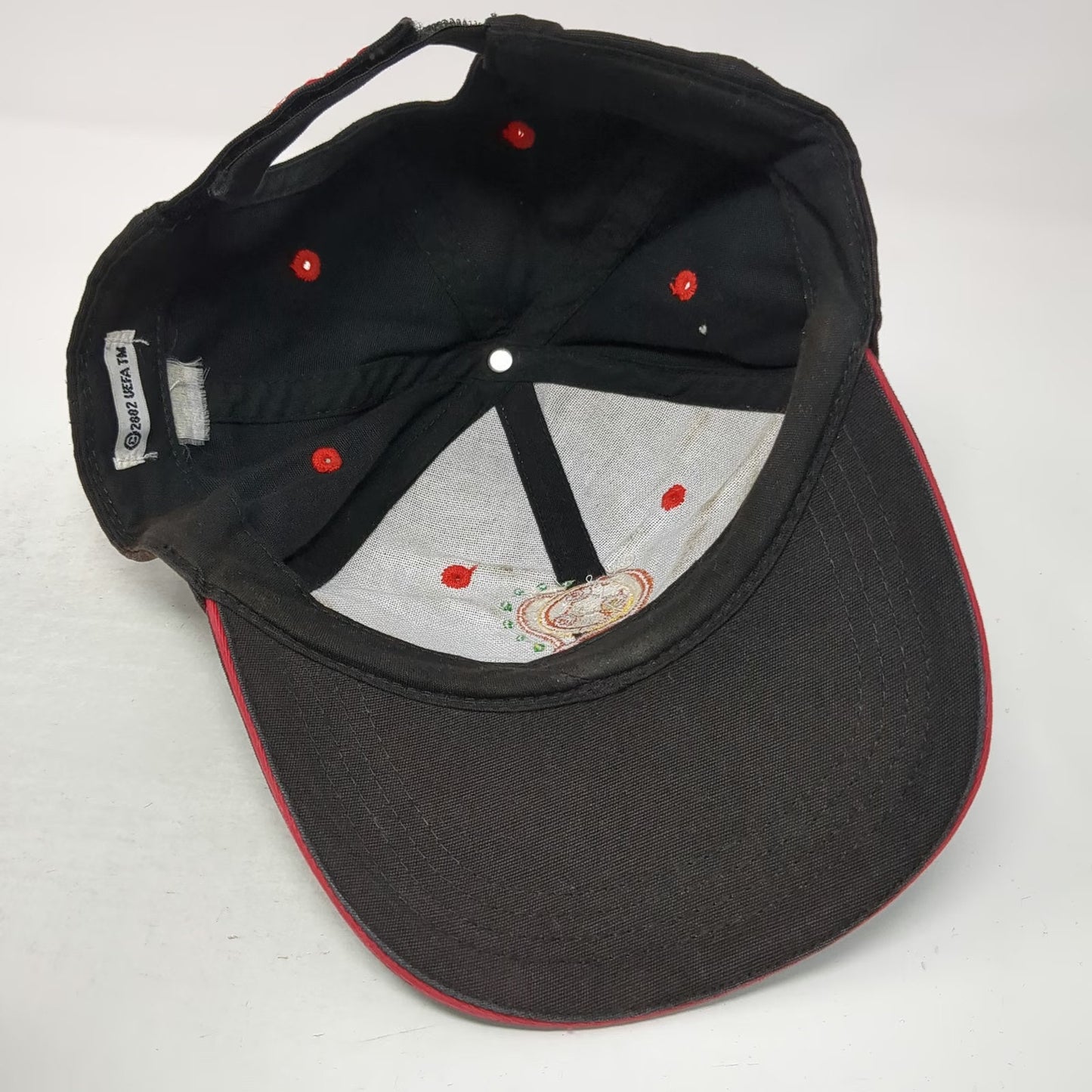 UEFA Baseball Cap Black One Size Euro 2004 Portugal Soccer Canon Strapback Hat