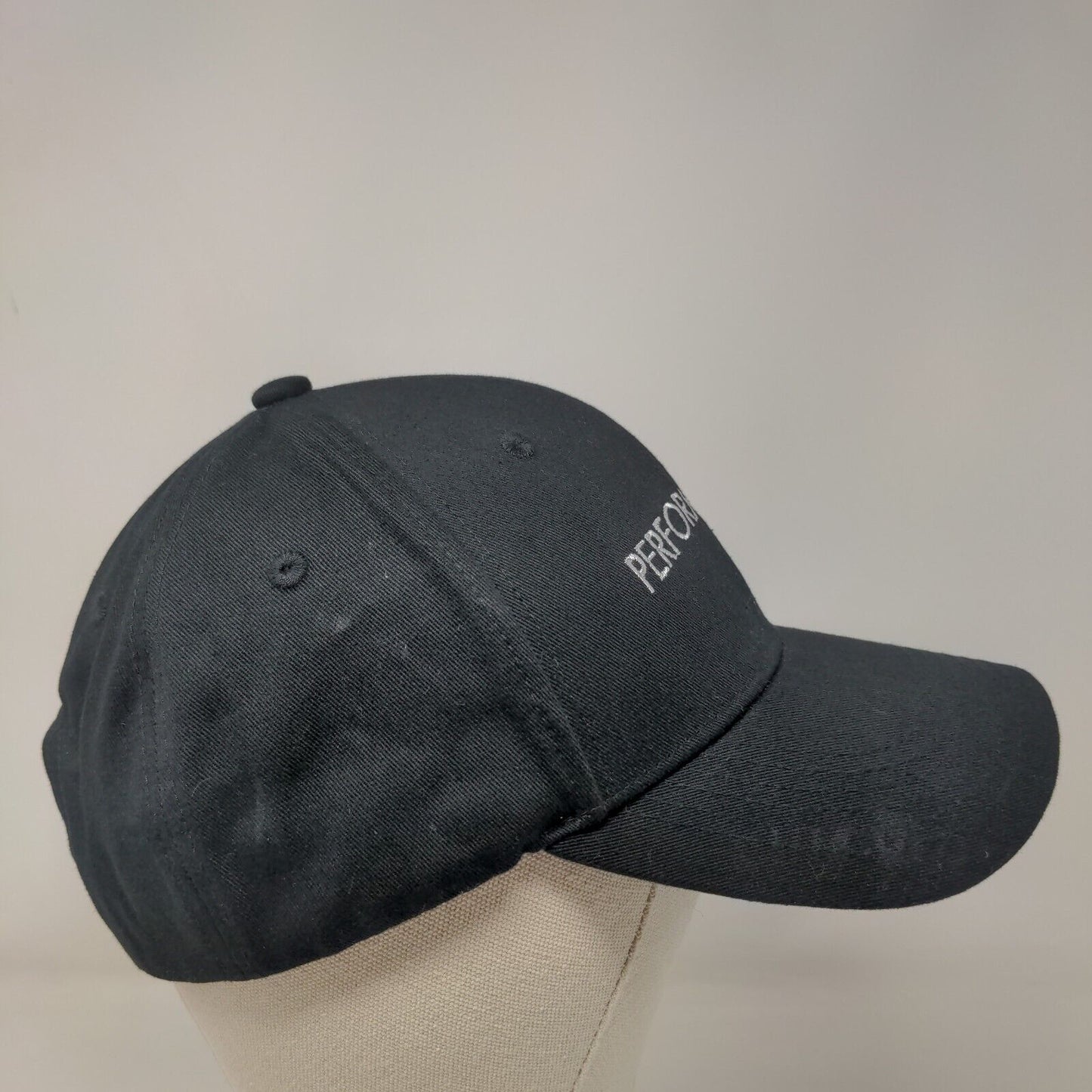 Performance by Blush Snapback Hat Black One Size Adjustable Embroidered Cotton