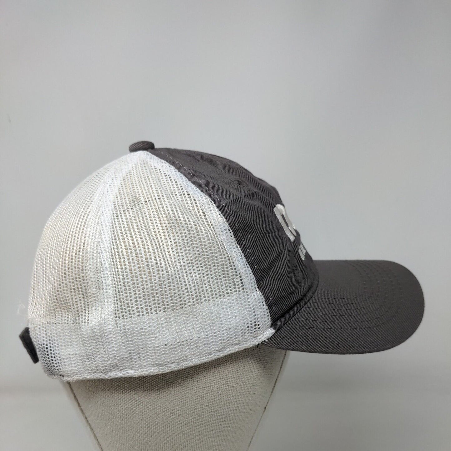 Dunn Utility Products Strapback Trucker Hat Gray One Size Adjustable Mesh Back