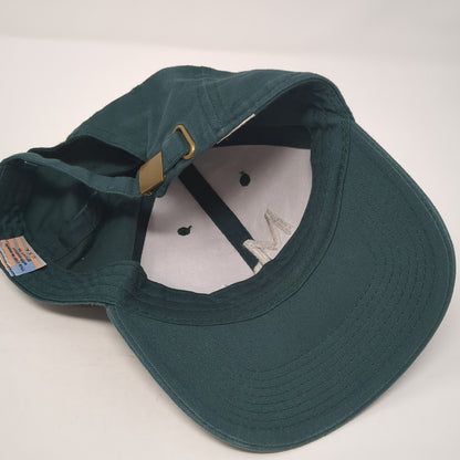 MM Slideback Baseball Cap Green One Size Adjustable Embroidered HeadToToe