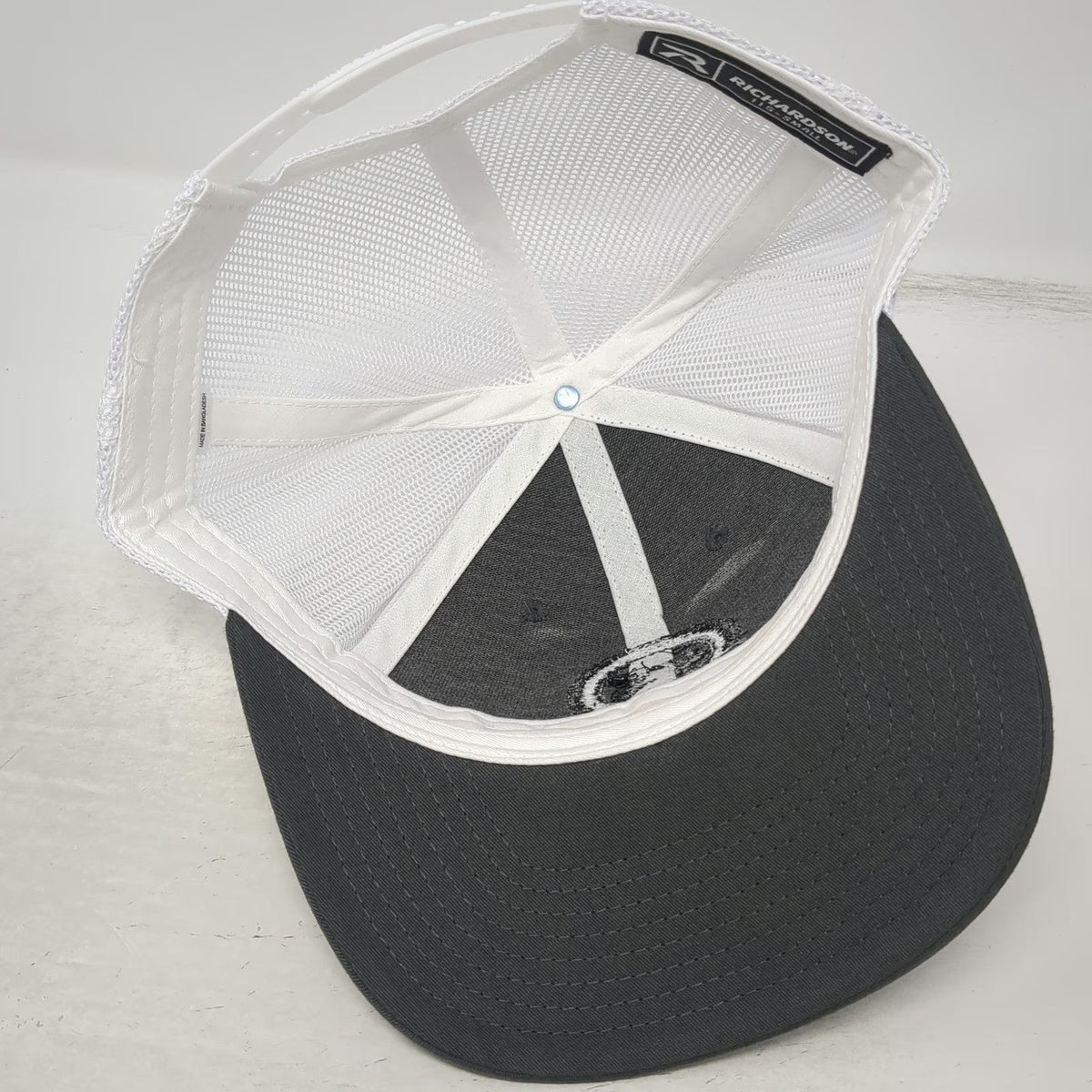 Richardson Trucker Hat Gray White S City Of Glenns Ferry Mesh Back Snapback