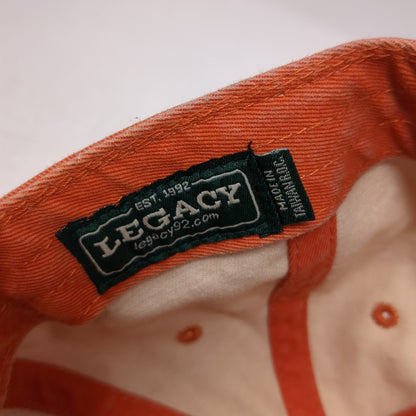 High Lonesome Hunts Snapback Hat Orange One Size Adjustable Legacy