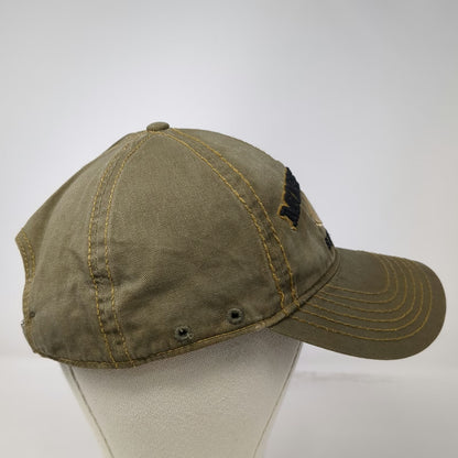 Mossy Oak Baseball Cap Brown One Size Contrast Stitching Adjustable Logo Hat