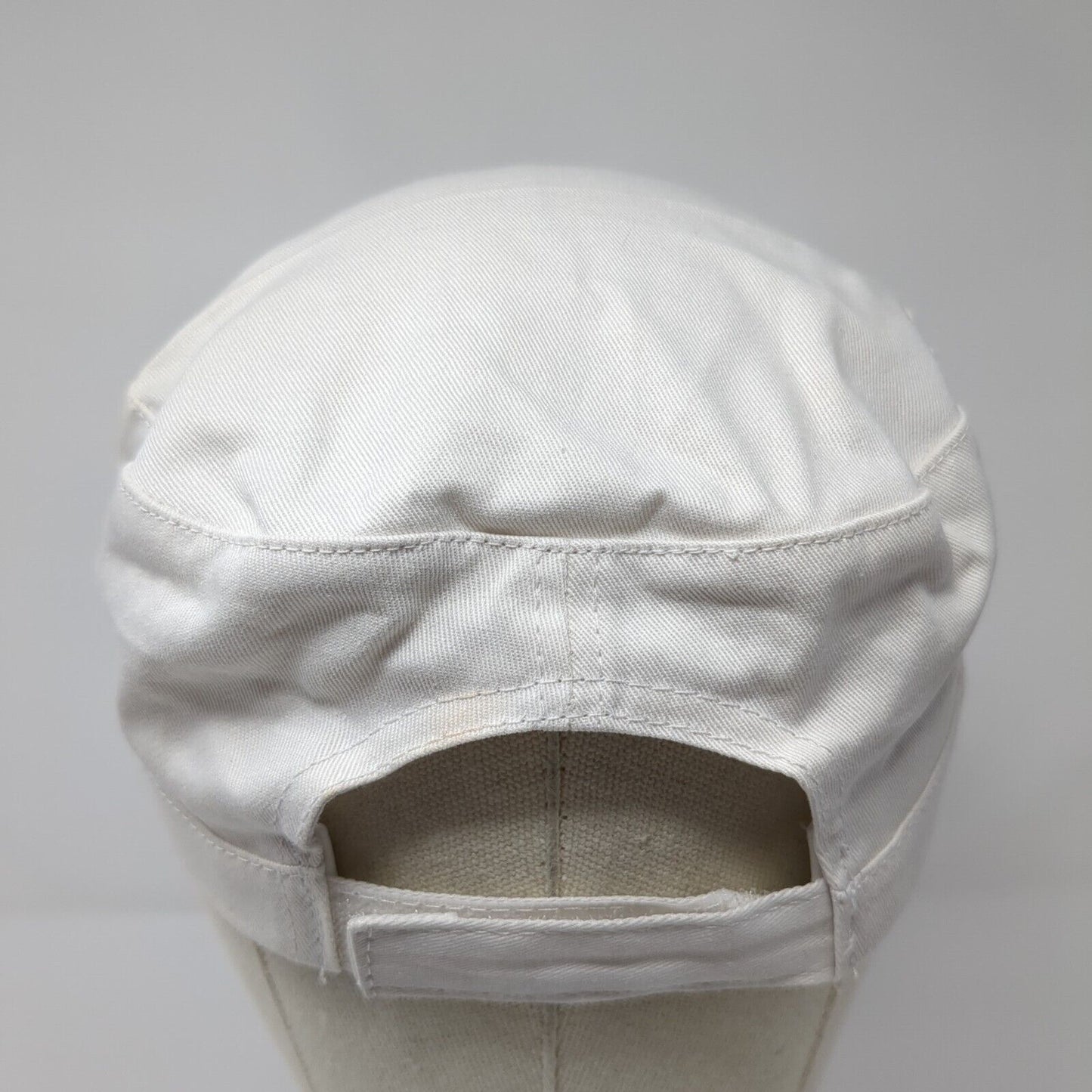 Unbranded Strapback Cadet Army Hat White OSFA Bling Studded Rhinestone