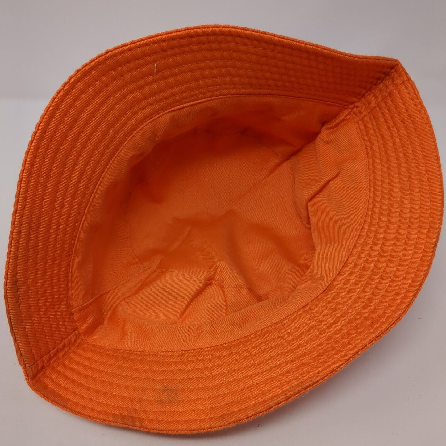 Unbranded Bucket Hat Orange One Size Solid Lightweight Blank Outdoor