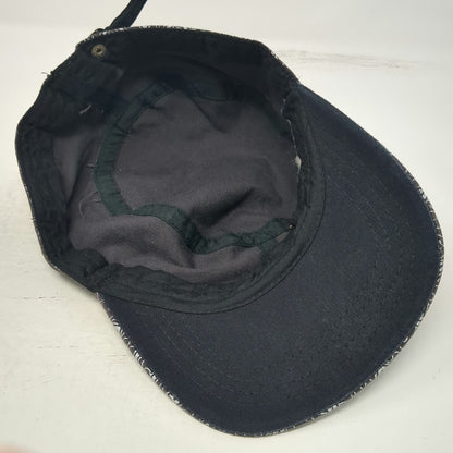 Amazonia Army Cap Black Gray One Size Geometric Tribal Pattern Slideback Hat