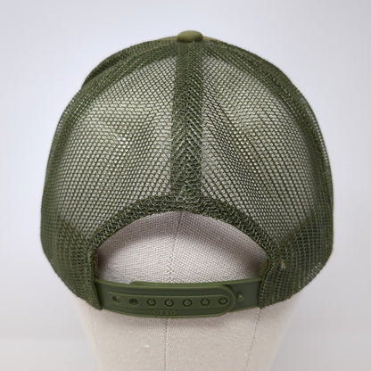 Hyde Perk Coffee House Snapback Rope Trucker Hat Green One Size Mesh Back