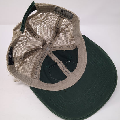 OHB Oak Highlands Brewery Strapback Trucker Hat Green One Size Mesh Back
