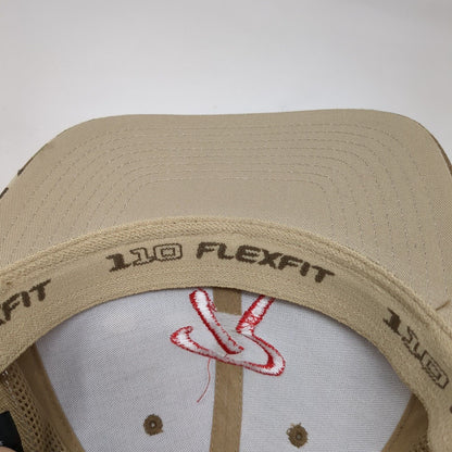 Red Built Snapback Trucker Hat Camo One Size Flexfit 110 Cap America