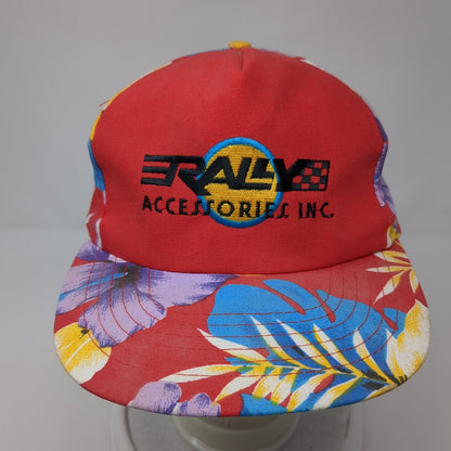 Rally Accessories Inc Snapback Hat Multi One Size Adjustable Embroidered Floral
