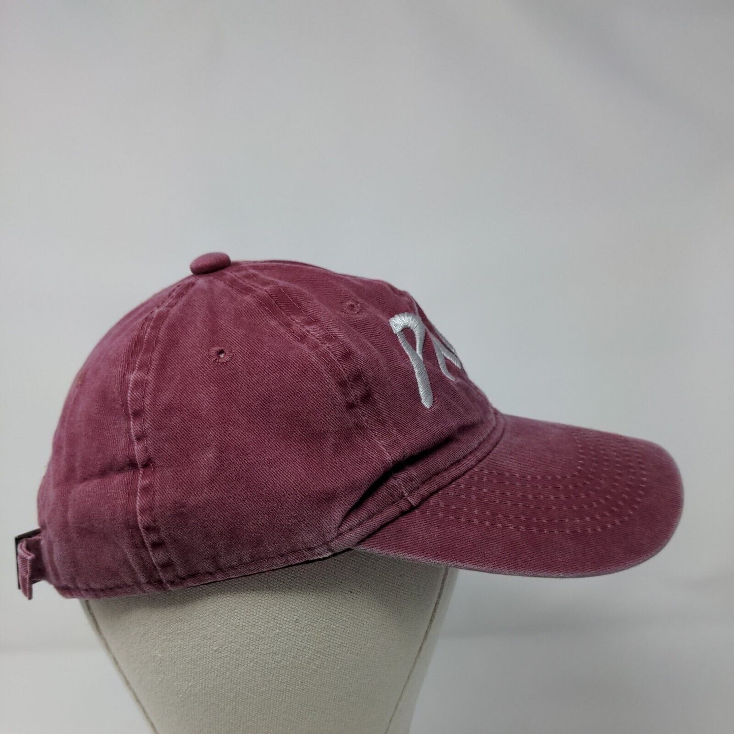 Paga Slideback Hat Red OSFA Adjustable Embroidered Solid 6 Panel
