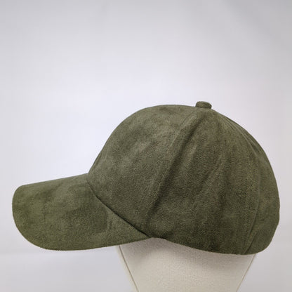 Unbranded Strapback Hat Green One Size Adjustable 6 Panel Blank Polyester