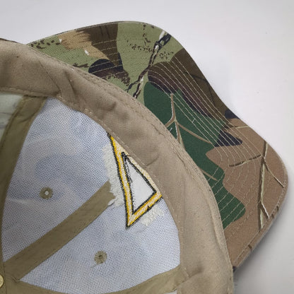 Otto Baseball Cap Green Camo One Size Meridian Drafting Design Strapback Hat