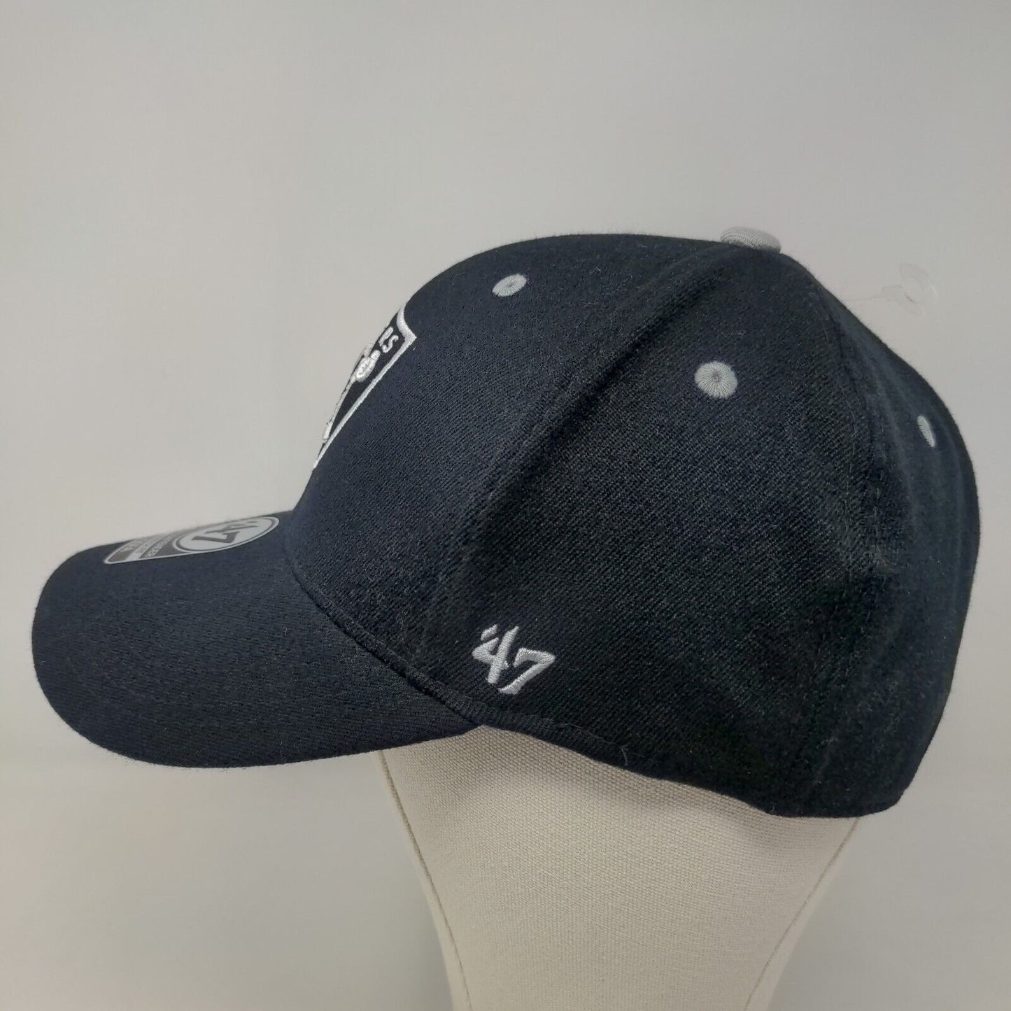 '47 Brand Contender Men's Fitted Hat Black Size OSFA Las Vegas Raiders Logo