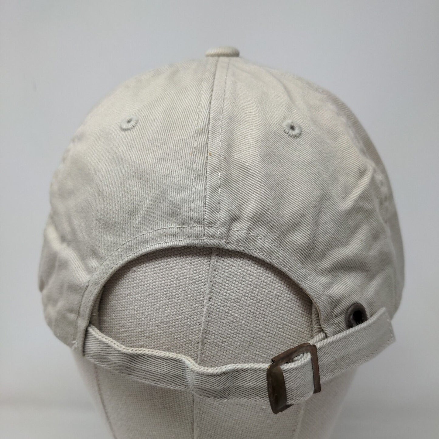 Okuma Slideback Hat Tan OSFA Embroidered Adjustable 6 Panel Yupoong