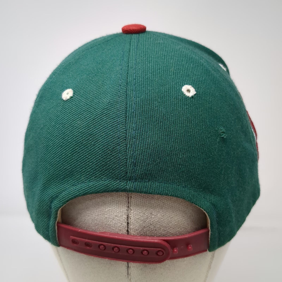 New Jersey Devils NHL Zephyr Snapback Hat Green Red White One Size Flat Brim