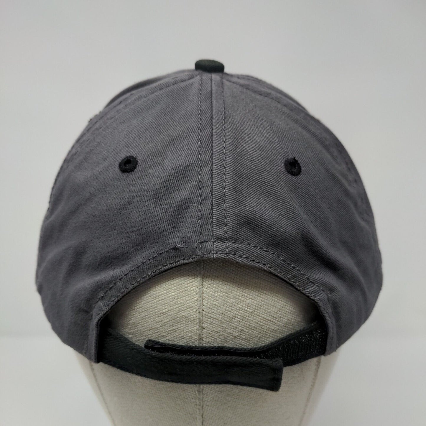 FLYNN Construction Inc. Strapback Hat Gray OS Adjustable Embroidered Cotton
