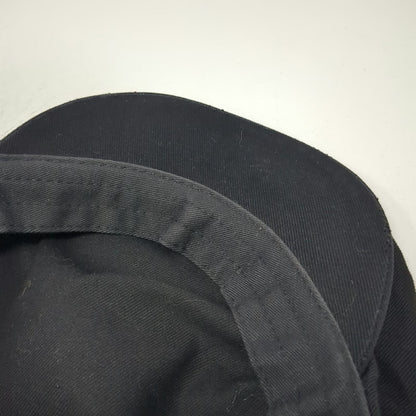 Roots Newsboy Cap Black L Fitted Halo 1972 Athletics Cotton Twill Fabric Hat
