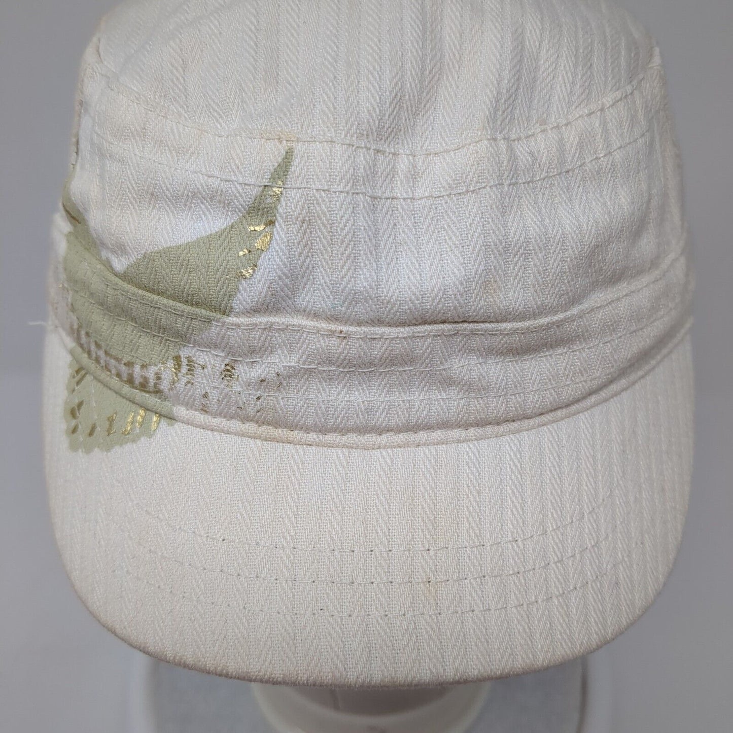 Unbranded Strapback Cadet Army Cap Tan One Size Adjustable Lightweight Cotton