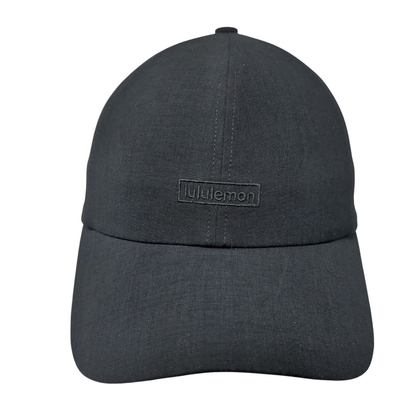 Lululemon Slideback Hat Black OSFA Adjustable Embroidered 6 Panel