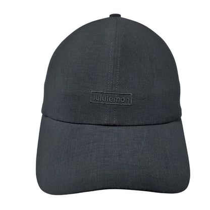 Lululemon Slideback Hat Black OSFA Adjustable Embroidered 6 Panel
