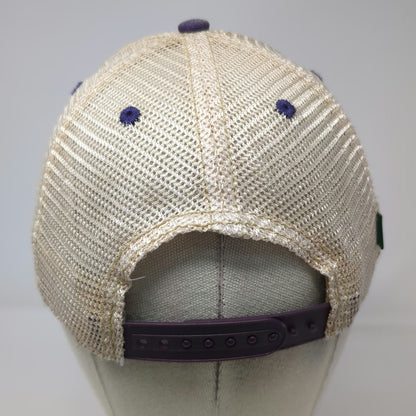 College of Idaho Yotes Legacy Trucker Hat Purple One Size Mesh Snapback NCAA Hat