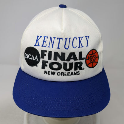 Apparel #1 Kentucky 1993 Final Four New Orleans Hat 5 Panel White Blue One Size