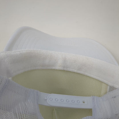 Umbrella Snapback Trucker Hat White OSFM Adjustable Mesh Back Rope Otto