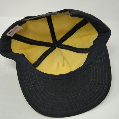 Paramount Cap Mfg Co Trucker Hat Black Vintage Snapback Agronomy Cenex Logo USA