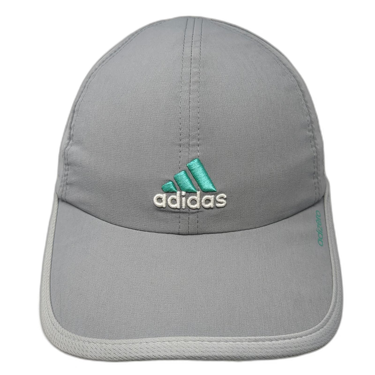 Adidas Baseball Cap Gray One Size Adizero Mesh Performance Running Strapback Hat